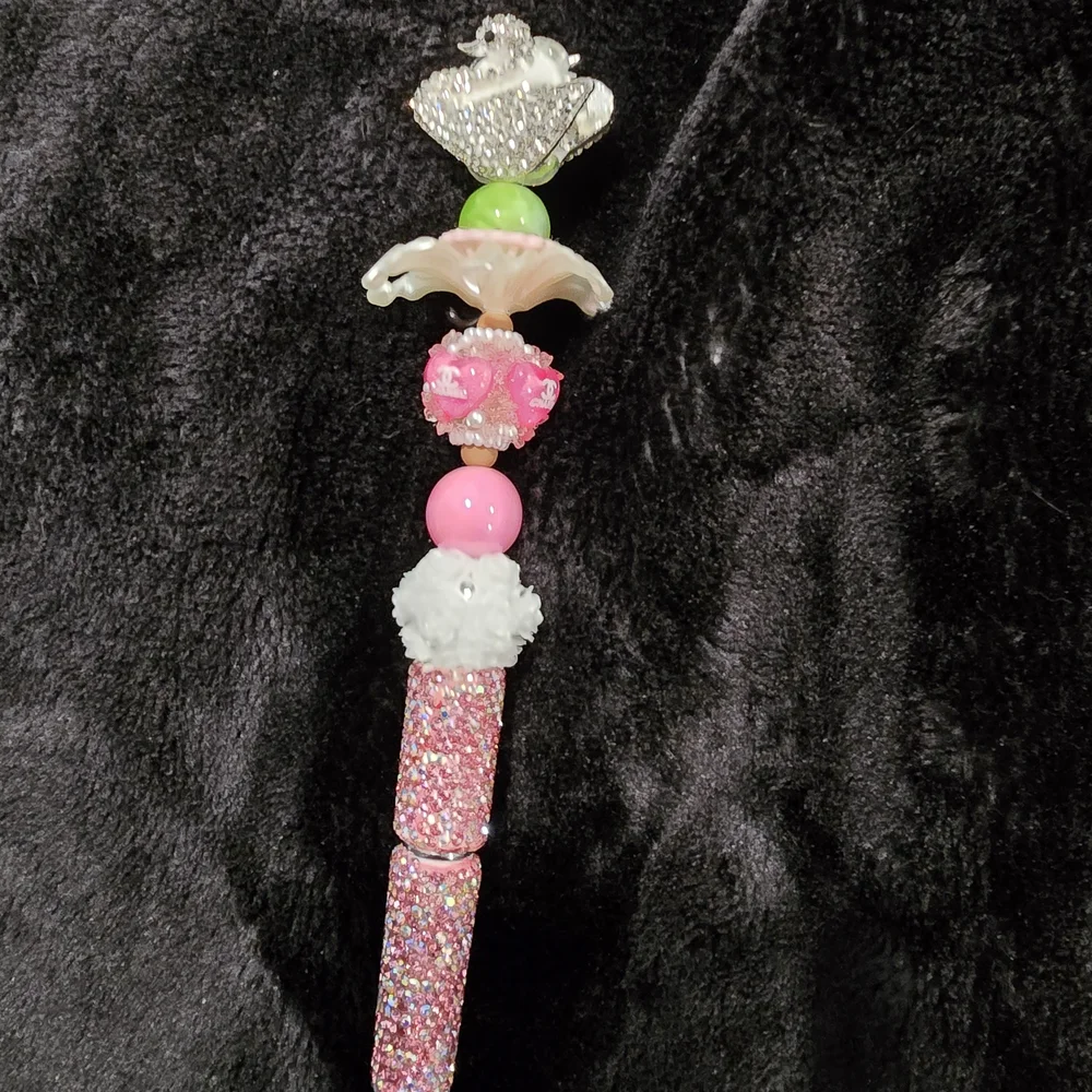 Elegant Multicolor Beaded Pen